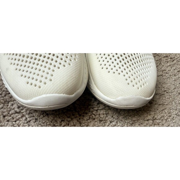 Crocs Women's Sneakers - Literide 360 Pacer Lace Up White Shoes Size W7 - Picture 2 of 11